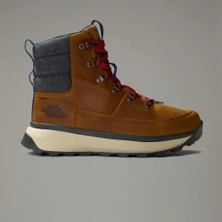 Botas De Nieve Impermeables De Piel Bergen Para Hombre