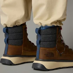 Botas De Nieve Impermeables De Piel Bergen Para Hombre