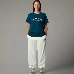 Camiseta Con Estampado Gráfico Varsity Para Mujer