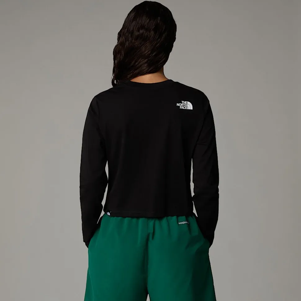 Camiseta Corta De Manga Larga Simple Dome Para Mujer