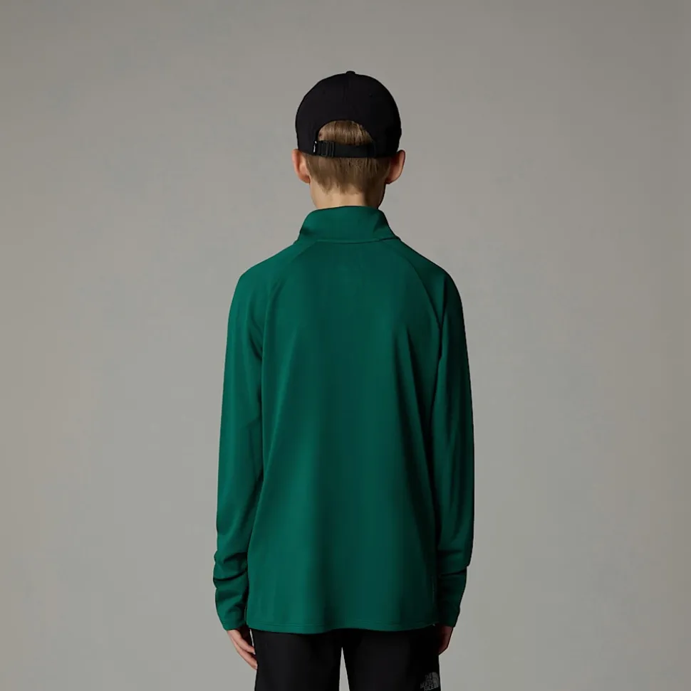 Camiseta De Manga Larga Con Cremallera De 1/4 Never Stop Para Jóvenes