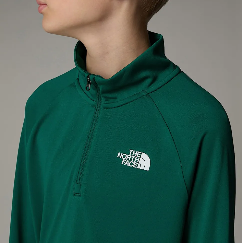 Camiseta De Manga Larga Con Cremallera De 1/4 Never Stop Para Jóvenes