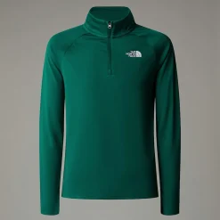 Camiseta De Manga Larga Con Cremallera De 1/4 Never Stop Para Jóvenes