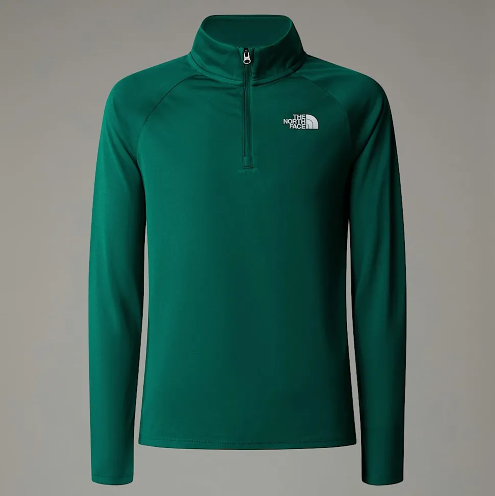 Camiseta De Manga Larga Con Cremallera De 1/4 Never Stop Para Jóvenes