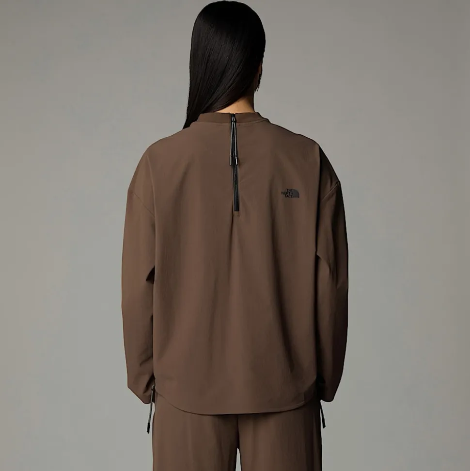 Camiseta De Tela De Manga Larga Para Mujer