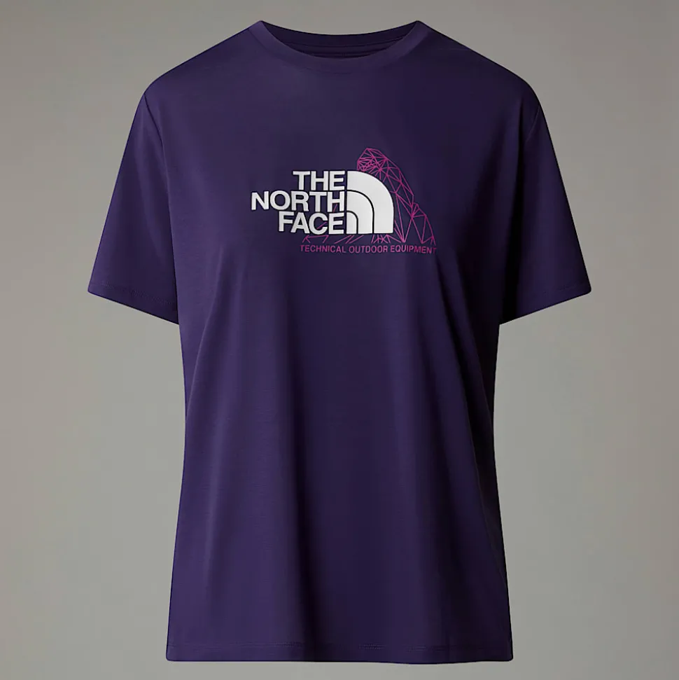 Camiseta Foundation Mountain Para Mujer