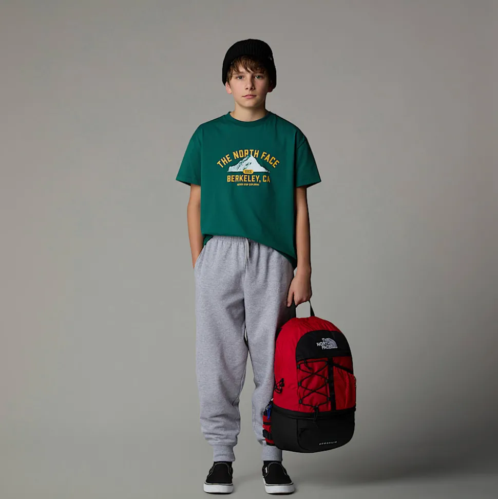 Camiseta Holgada Con Estampado Gráfico Varsity Para Jóvenes