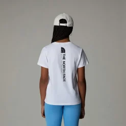 Camiseta Holgada Con Estampado Gráfico Vertical Para Niña