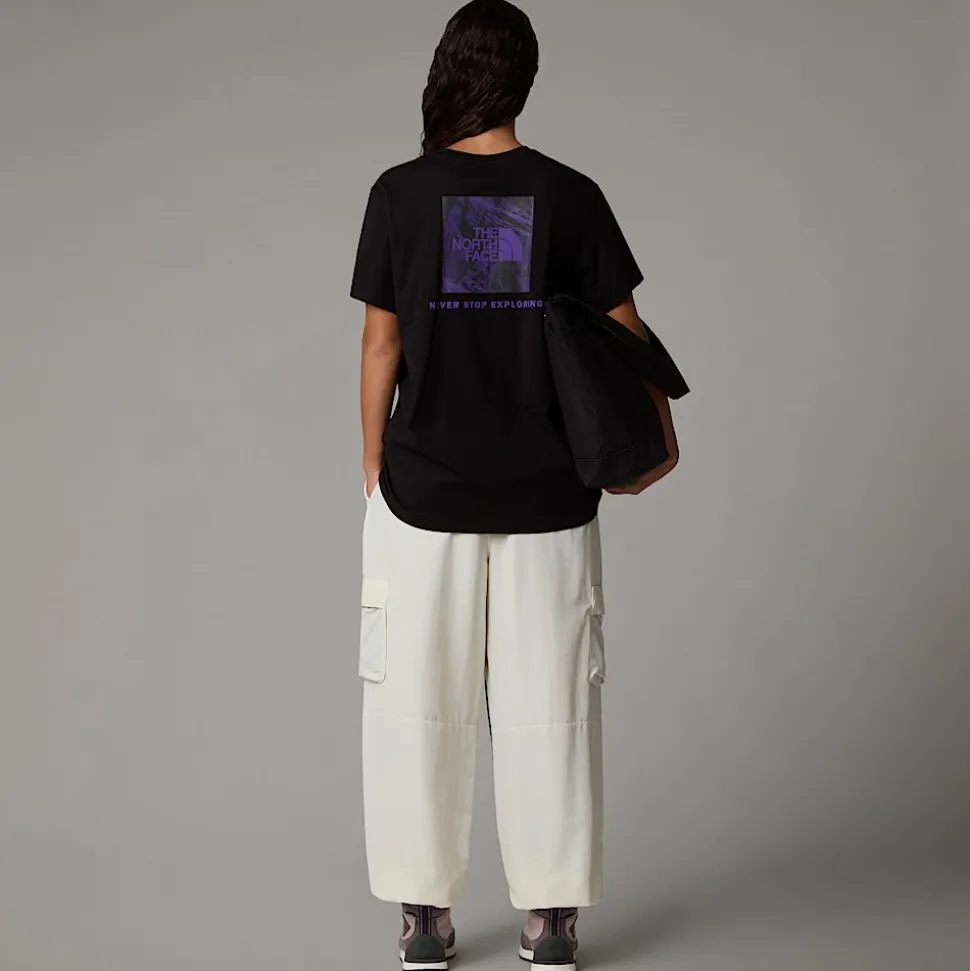 Camiseta Holgada Con Estampado Gráfico Redbox Para Mujer