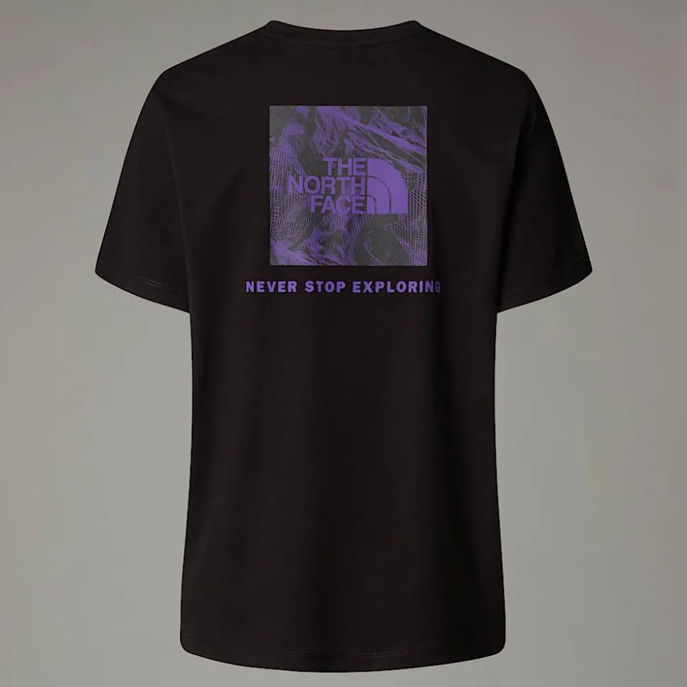 Camiseta Holgada Con Estampado Gráfico Redbox Para Mujer