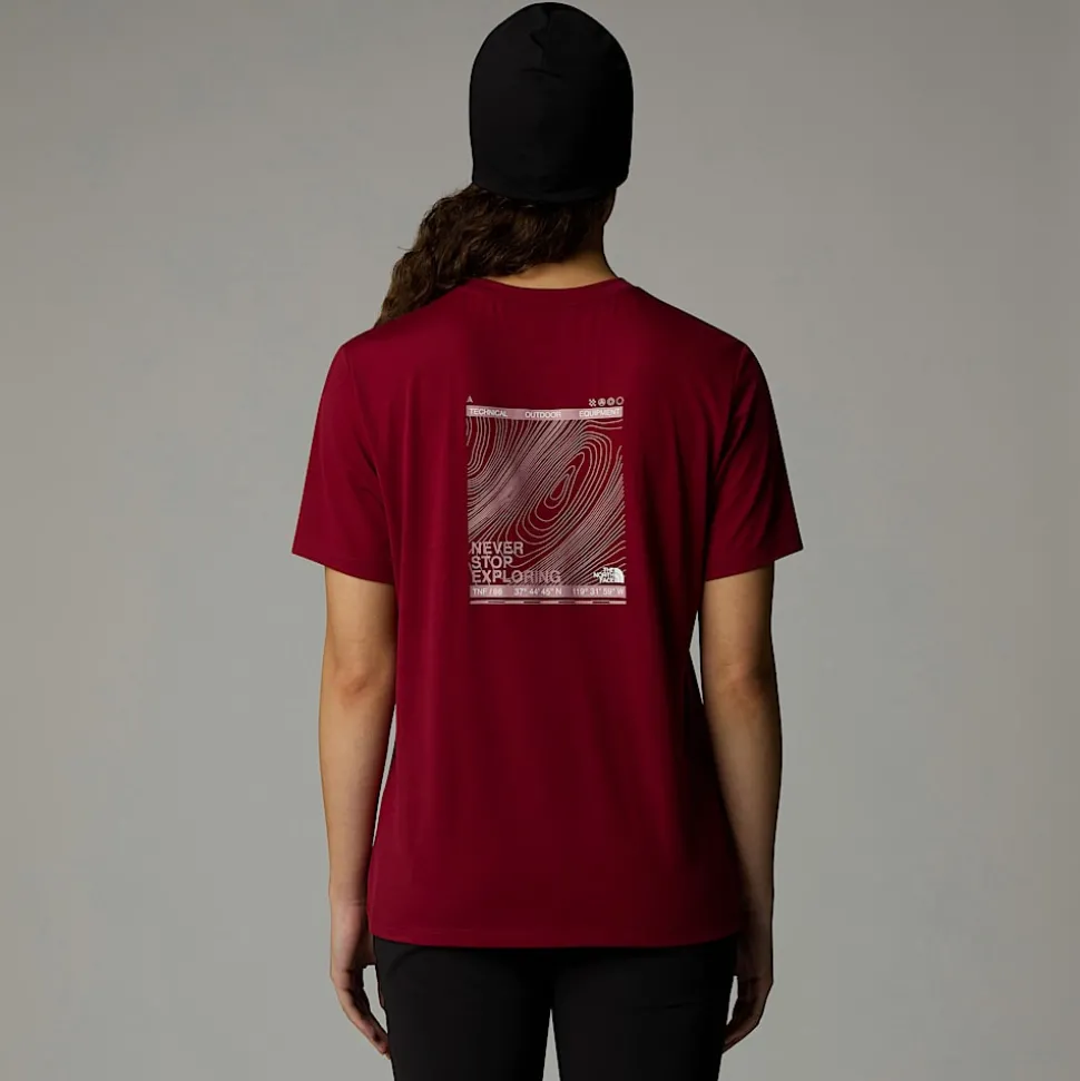 Camiseta Topographic Foundation Para Mujer