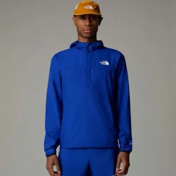 Chaqueta Cortavientos Con Cremallera De 1/4 Higher Run Para Hombre