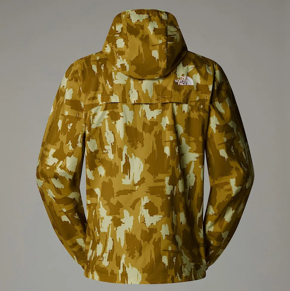 Chaqueta Cortavientos Estampada Con Capucha Para Hombre