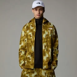 Chaqueta Cortavientos Estampada Con Capucha Para Hombre