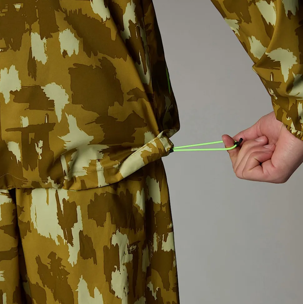 Chaqueta Cortavientos Estampada Con Capucha Para Hombre