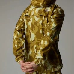 Chaqueta Cortavientos Estampada Con Capucha Para Hombre