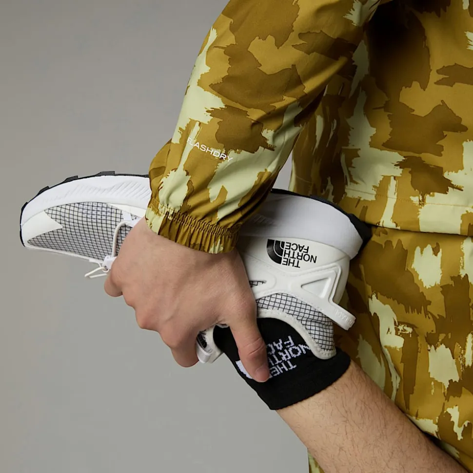 Chaqueta Cortavientos Estampada Con Capucha Para Hombre