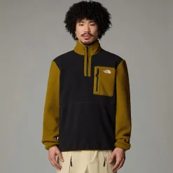 Chaqueta Polar Con Cremallera De 1/4 Yumiori Para Hombre