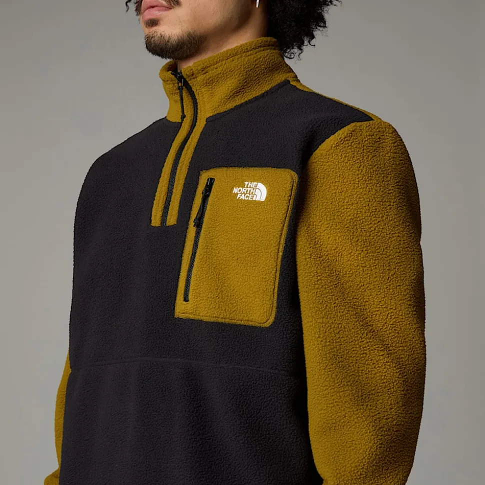 Chaqueta Polar Con Cremallera De 1/4 Yumiori Para Hombre