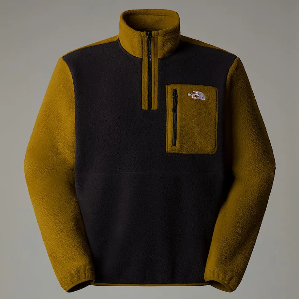 Chaqueta Polar Con Cremallera De 1/4 Yumiori Para Hombre