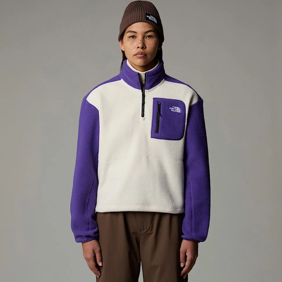 Chaqueta Polar Con Cremallera De 1/4 Yumiori Para Mujer