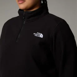 Forro Polar Con Cremallera De 1/4 Glacier 100 De Talla Grande Para Mujer