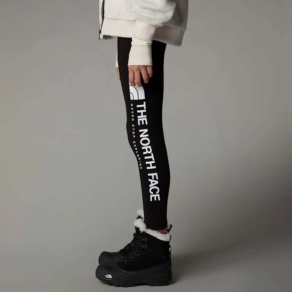 Mallas Con Estampado Gráfico Vertical Para Niña