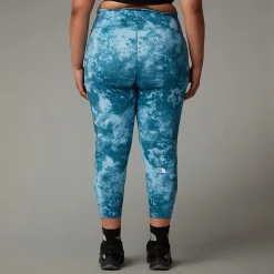 Mallas Estampadas De Talle Alto De 7/8 Flex De Talla Grande Para Mujer