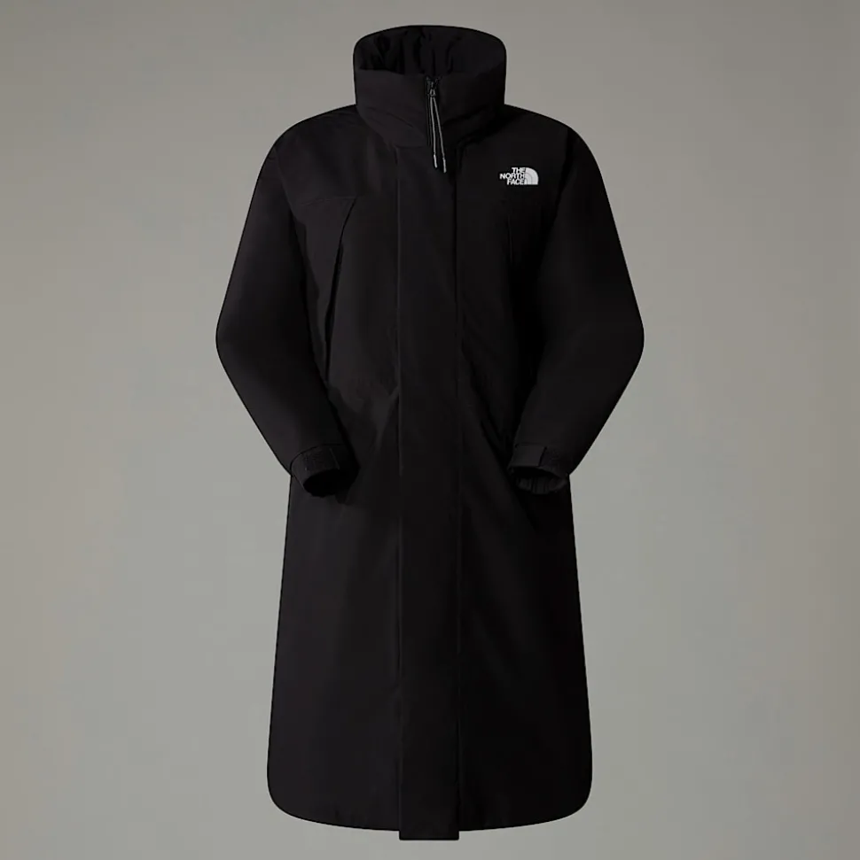 Parka Larga Acolchada Para Mujer