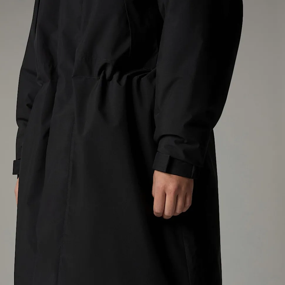 Parka Larga Acolchada Para Mujer