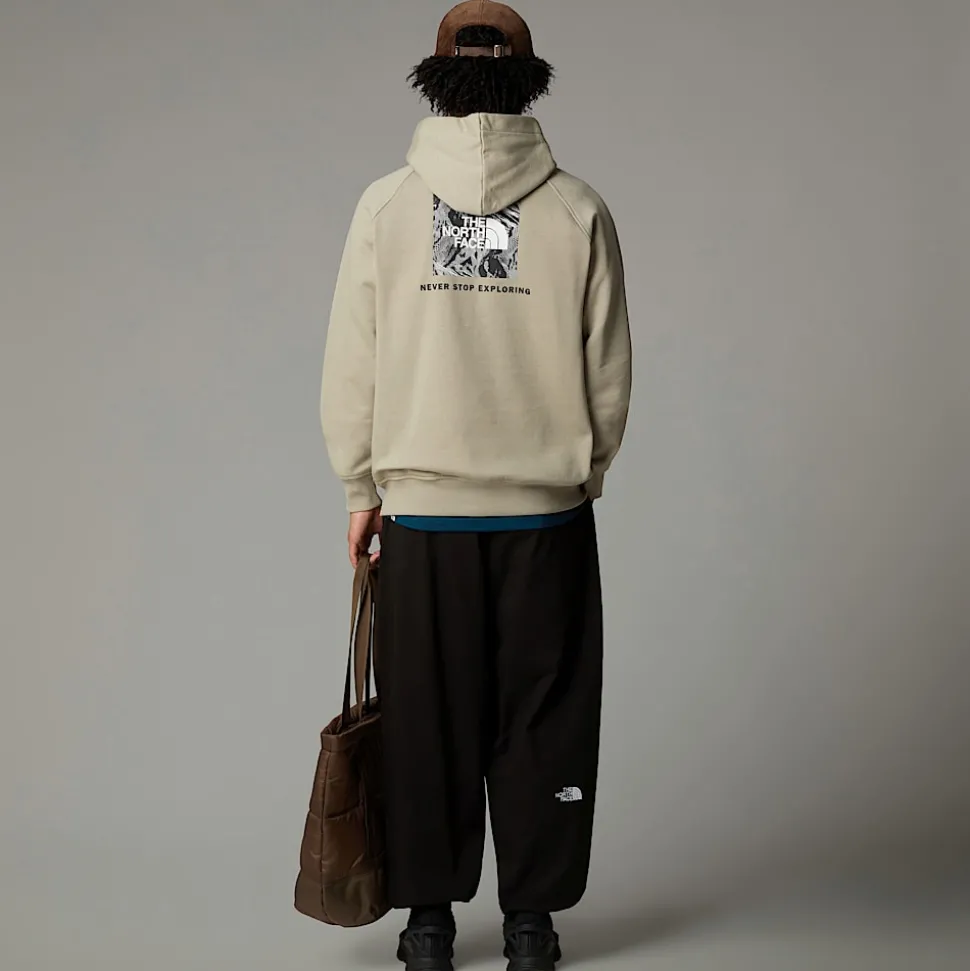 Sudadera Con Capucha, Manga Raglán Estampado Gráfico Para Hombre