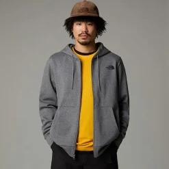 Sudadera Con Capucha Y Cremallera Integral Simple Dome Para Hombre