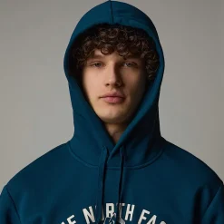 Sudadera Con Capucha Y Estampado Gráfico Varsity Para Hombre