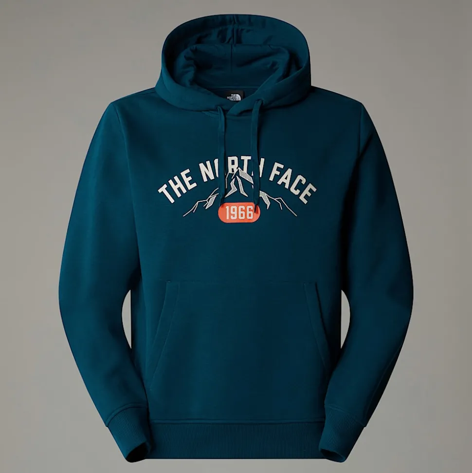 Sudadera Con Capucha Y Estampado Gráfico Varsity Para Hombre