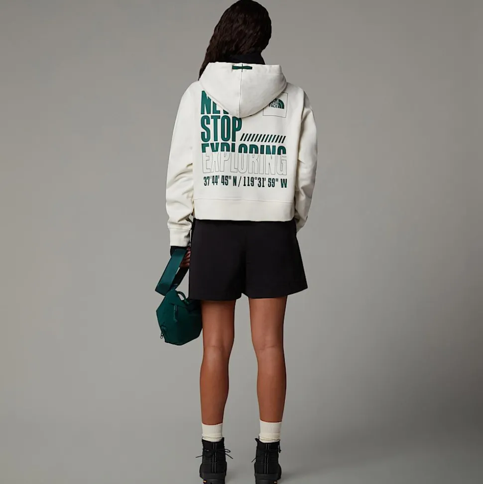 Sudadera Corta Con Capucha Coordinates Para Mujer