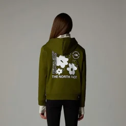 Sudadera Holgada Con Estampado Gráfico Flower Para Niña