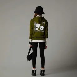 Sudadera Holgada Con Estampado Gráfico Flower Para Niña