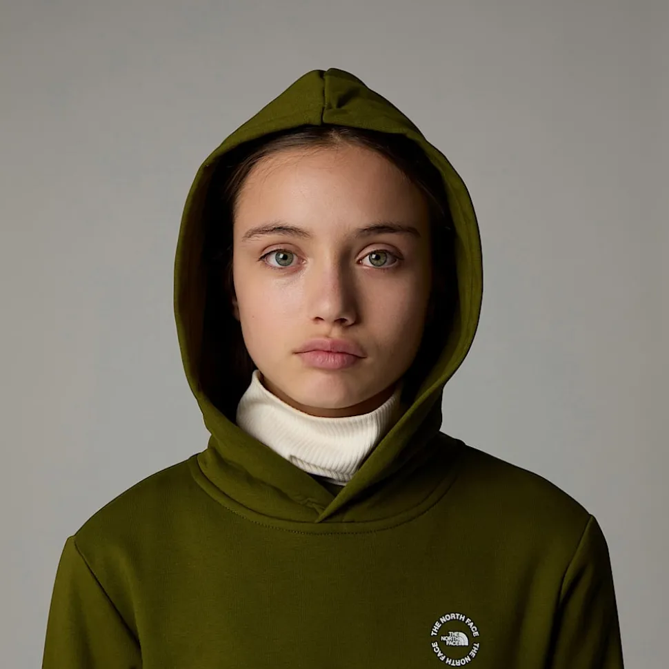 Sudadera Holgada Con Estampado Gráfico Flower Para Niña