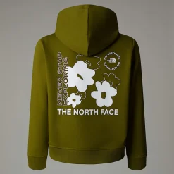 Sudadera Holgada Con Estampado Gráfico Flower Para Niña